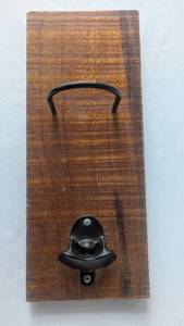 lot 56 image: Patriotic Waffle Machine - Campfire Pie Iron - Wall Mount Bottle Opener