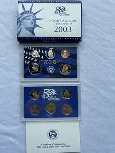 lot 18 image: 2003 U.S. Mint Proof Set - 10 pc Set