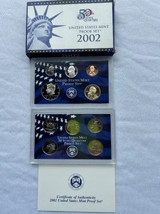 lot 24 image: 2002 U.S. Mint Proof Set - 10 pc Set