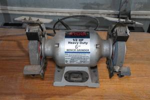 lot 12 image: Ryobi 12 HP Heavy Duty 6 Bench Grinder