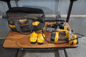 lot 18 image: Assorted DeWalt Power Tools and Batteries