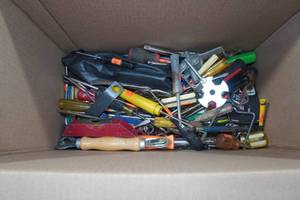lot 59 image: Assorted Tools - Screwdrivers, Hardware, Pliers