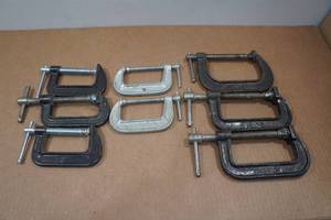 lot 102 image: Assorted C-Clamps - 3 & 4