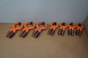 lot 109 image: 7 Adjustable Clamps