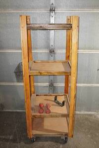lot 128 image: Rolling Garage Shelf