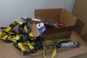 lot 171 image: Safety Strap and Harness with Assorted Tools