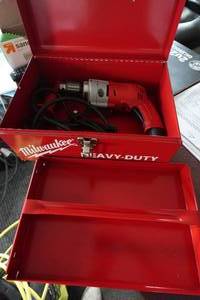 lot 50A image: Milwaukee 12 Magnum Corded Drill with Case