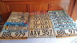 lot 15 image: Vintage ND  MN License Plates (20).