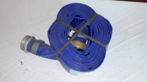 lot 78 image: NEW 25 ft x 1  in. Blue Lay-Flat Discharge Hose