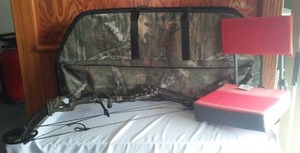 lot 103 image: Barnett Archery Vortex Compound Bow, Carry Case, Stadium Seat.