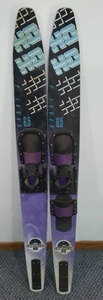 lot 150 image: HO Sports Unitech 61 in. Combo Skis, Complete Set USA.