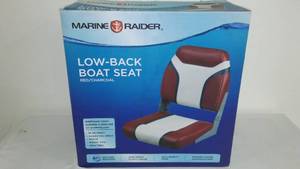 lot 131 image: NEW IN BOX. Marine Raider Low Back Boat Seat.