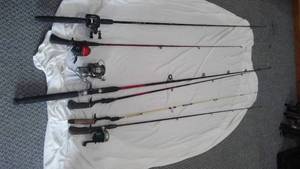 lot 153 image: Rods (6) And Reels (4).