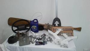 lot 160 image: Assorted Boating Marine Parts and Accessories,  Motor Supports, Arm Rests, Lights and More.