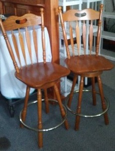 lot 183 image: Swivel Bar Stools (2)