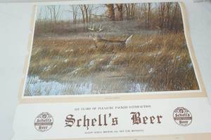 lot 6 image: Vintage Schells Beer 1984 Calendar