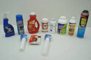 lot 22 image: Dawn Grill Cleaner, Easy-Off, Liquid Gold, Spray Foam, Decoupage and more