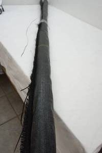 lot 34 image: Lawn Fabric (black) 6 wide