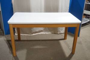 lot 137 image: Formica Wooden Table 54x 30x 30