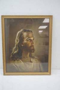 lot 173 image: Head Of Christ by Warner Sallman 1940
