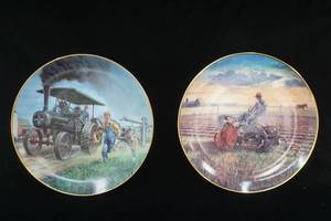 lot 181 image: Mort Kunstler Farmland Memories Series Collectible Plates (2ct)