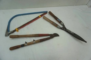 lot 187 image: Hedging Shears, Bypass Lopper, and Bow Saw