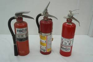 lot 189 image: 3 Fire Extinguishers