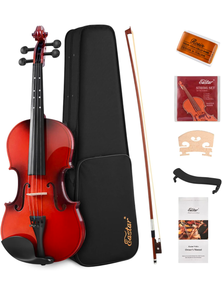 lot 126 image: New Eastar 34 Violin for Beginners with Case and Bow. $129.99 Retail