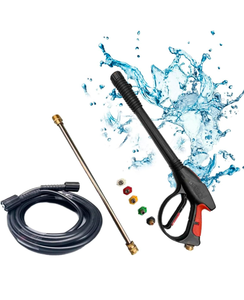 lot 137 image: Brand New MECCTP 8-Part Pressure Washer Gun Replacement Kit, 8m Hose Wand 26 Ft 3000 PSI High Power Spray with 5 Quick Connect Tips for Daily and Professional Use $44.98 Reatil