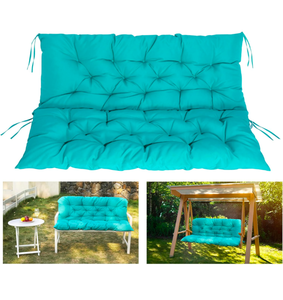 lot 139 image: Brand New Cosnuosa Ocean Blue Swing Replacement Waterproof Porch Swing Cushion $79.99 Retail