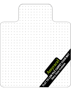 lot 143 image: Brand New Amyracel Clear Chair Mat for Low PiIe Carpet 53x45 $59.95 Retail