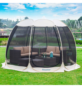 lot 146 image: New Alvantor Screen House Gazebo,Screened Canopy Tent with Mosquito Netting Sides, Instant UV Resistant Sun Shelter for Garden, Patio, Backyard $159.99 Retail