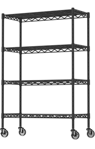 lot 148 image: Brand New Soywey 4 Shelf Heavy Duty Adjustable Storage Shelving Unit $57.99 Retail