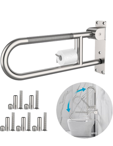 lot 155 image: Brand New Munzong Toilet Grab Bar 22.4 Anti Slip Handicap Grab Bar $64.99 Retail
