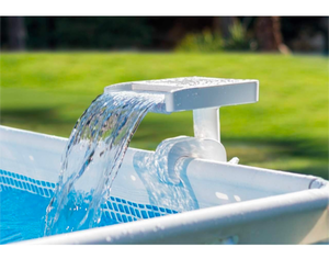 lot 157 image: Brand New Intex 3 Multi Colored LED Relaxing Waterfall Cascade Above Ground Swimming Pool Attachment $79.99 Retail