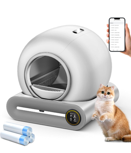 lot 172 image: Brand New DjDuck Self Cleaning Cat Litter Bix 65L Extra Large Auto Litter Box White $199.99 Retail