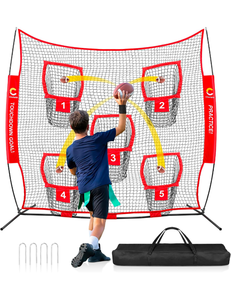 Brand New Choiana 8'x8' Football Net with Target Pocket Practice Net for Throwing Accuracy $59.99 Retail