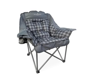 lot 192 image: Brand New Oversized Camping Chair for Adults Heavy Duty Outdoor Seating Supports 400lbs $101.99 Retail