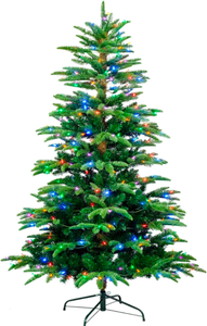 lot 193 image: Brand New Yuletime 6.5ft Christmas Tree Realistic Spruce Tree $179.99 Retail