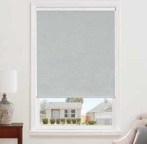lot 195 image: Brand New Chris Dowa Cordless Blackout Roller Shades Thermal Insulated 34x72 Gray