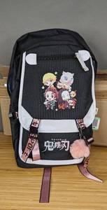 lot 152 image: Brand New Anime Styled Black Back Pack with 4 Characters