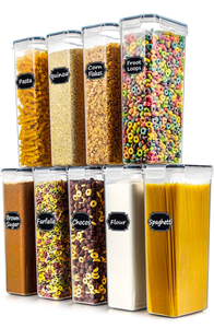 lot 105 image: Brand New Wildone Airtight Food Storage Containers Set of 9 BPA Free Cereal & Dry Food Storage Containers 2.8L  11.83 cups
