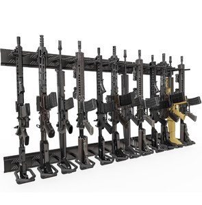 lot 207 image: Brand New Adjustable 12 Slot Gun Rack Display Stand $104.99 Retail