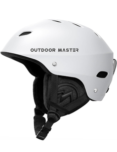 lot 217 image: Brand New Outdoor Master Kelvin Ski or Snowboarding Helmet for Men, Women, and Youth White Medium $59.99