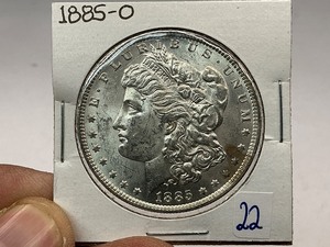 lot 22 image: 1885-O Morgan Silver Dollar
