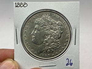 lot 26 image: 1888 Morgan Silver Dollar
