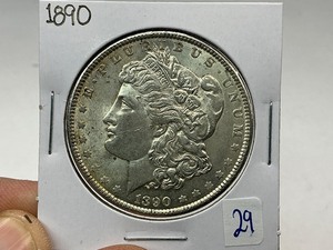 lot 29 image: 1890 Morgan Silver Dollar