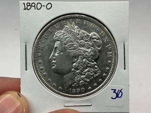lot 30 image: 1890-O Morgan Silver Dollar