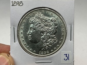 lot 31 image: 1898 Morgan Silver Dollar