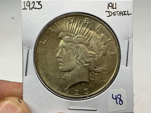lot 48 image: 1923 Peace Silver Dollar